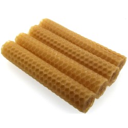1 x Natural Beeswax Candle 4 Inch